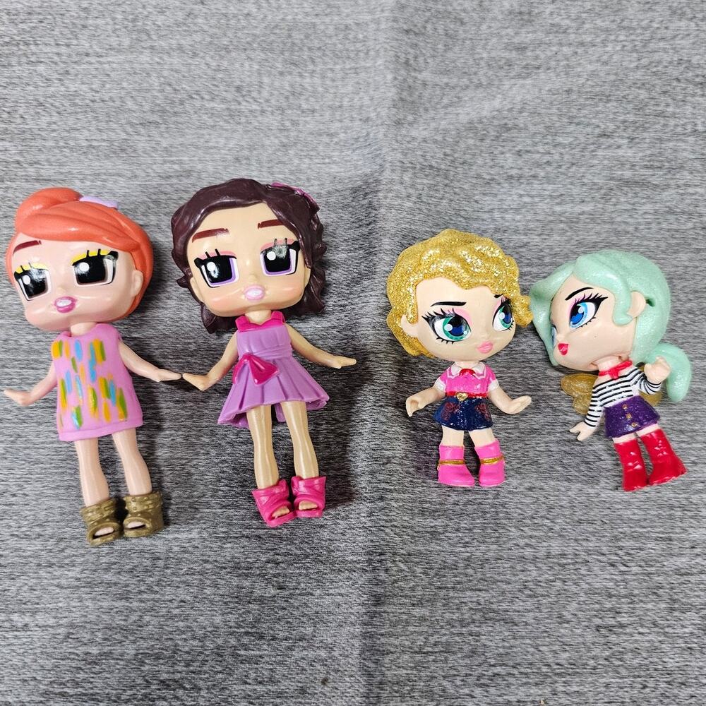 Hatchimals Pixies x2 Boxy Girls x2 Lot of 4 Dolls Maddie Lina Brook